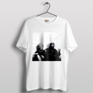 Iconic Legends Tupac and Marilyn Monroe White T-Shirt