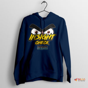 Insight Check DnD Fashion Graphic Navy Hoodie