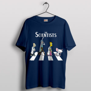 Intellectual Farnsworth Rick Frink and Brain Navy T-Shirt