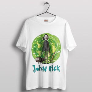 Interdimensional Action John Rick Sanchez White T-Shirt