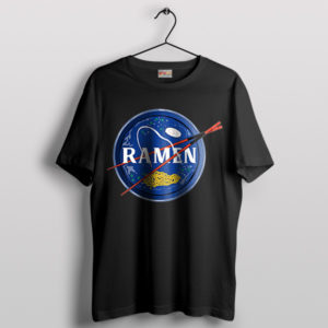 Interstellar Ramen Adventure NASA Black T-Shirt