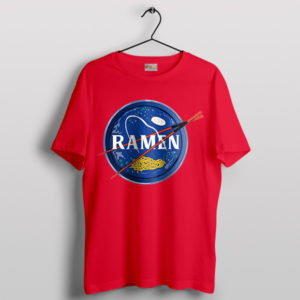 Interstellar Ramen Adventure NASA Red T-Shirt