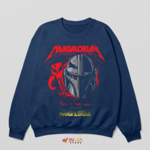 Invisible Star Wars the Mandalorian Navy Sweatshirt