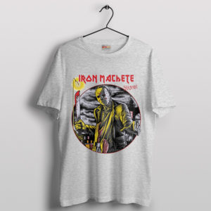 Iron Machete Maiden Jason Voorhees Sport Grey T-Shirt