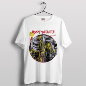 Iron Machete Maiden Jason Voorhees White T-Shirt