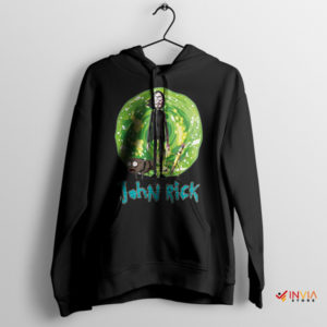 John Wick Chapter Rick Sanchez Portal Black Hoodie