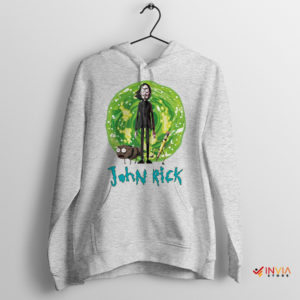 John Wick Chapter Rick Sanchez Portal Sport Grey Hoodie