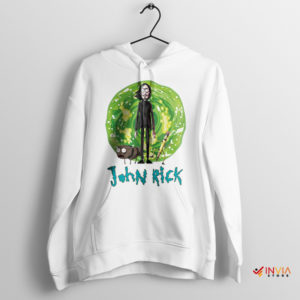 John Wick Chapter Rick Sanchez Portal White Hoodie