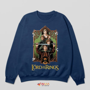 Join the Fellowship with Hobbits Navy Sweatshirt