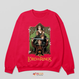 Join the Fellowship with Hobbits Red Sweatshirt