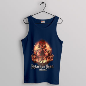 Join the Fight Eren Yeager Evil Navy Tank Top