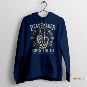 Join the Movement With Peacemaker Navy Hoodie