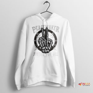 Join the Movement With Peacemaker White Hoodie