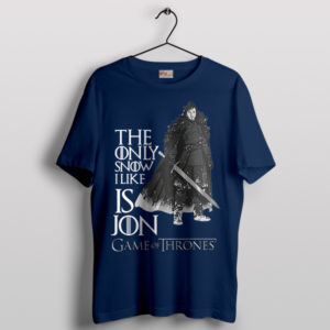 Jon Snow Sword GOT Series Navy T-Shirt