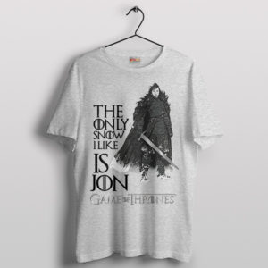 Jon Snow Sword GOT Series Sport Grey T-Shirt