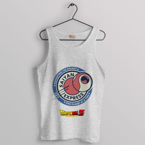 Journey Saiyan Express Space Pod Sport Grey Tank Top