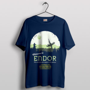 Journey to Endor Star Wars Movie Navy T-Shirt