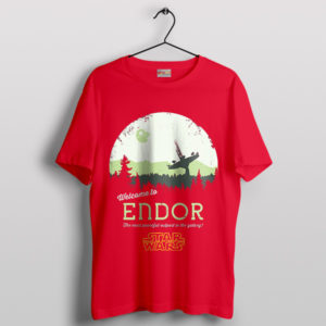 Journey to Endor Star Wars Movie Red T-Shirt