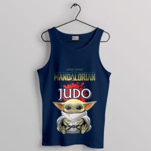 Judo Master Graogu baby Yoda Navy Tank Top