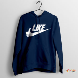 Just Do It Like Meme Symbol Nike Navy Hoodie