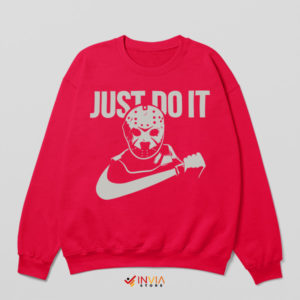 Just Do It the Voorhees Way Nike Red Sweatshirt