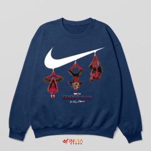 Just Do the Spider-Thing Nike Check Navy Sweatshirt