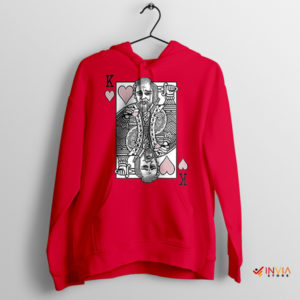 King Play Card Leo DiCaprio Red Hoodie