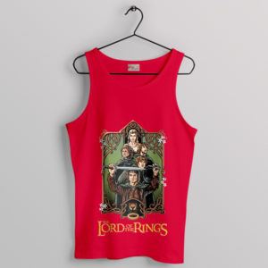 LOTR Legends Hobbits Heroes Red Tank Top