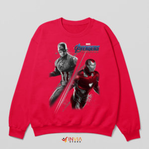 Last Stand Captain America Iron Man Red Sweatshirt