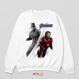 Last Stand Captain America Iron Man White Sweatshirt