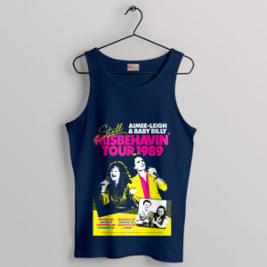 Legend 1989 Misbehavin Tour Merch Navy Tank Top