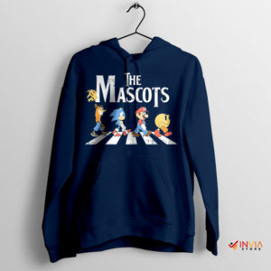 Legendary Mascots Nintendo Abbey Road Navy Hoodie