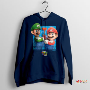 Legends Unite Super Mario Movie Bros Navy Hoodie