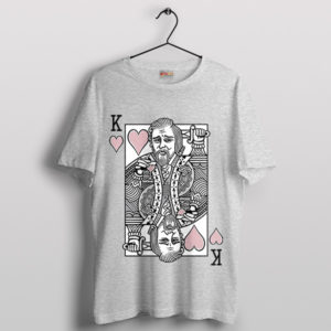 Leo DiCaprio Tarot King Cards Sport Grey T-Shirt