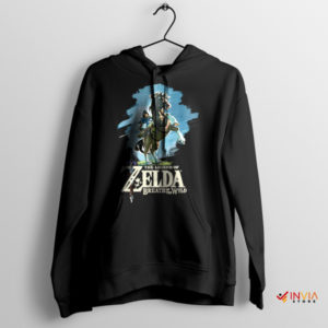 Link Legend of Zelda Botw 2 Merch Black Hoodie