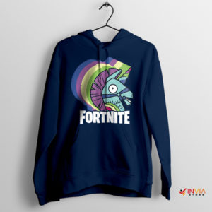 Llama Love in Every Thread Game Navy Hoodie