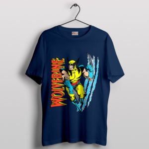 Logan Legacy Vintage Wolverine Comic Navy T-Shirt