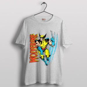 Logan Legacy Vintage Wolverine Comic Sport Grey T-Shirt