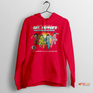 Lonely Hearts Club Band Sgt. Pepper's Red Hoodie