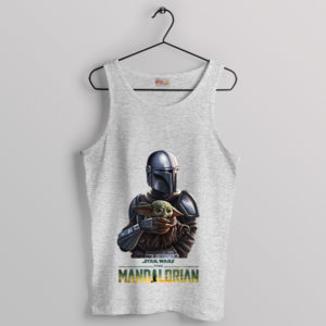 Love Partnership Mando and Grogu Sport Grey Tank Top