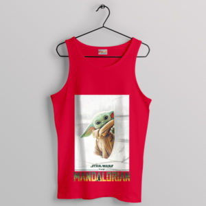 Love The Child Grogu Mandalorian Red Tank Top