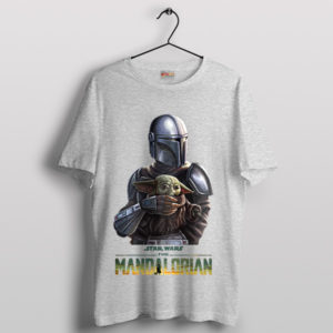 Love The Mandalorian 3 with Grogu Sport Grey T-Shirt