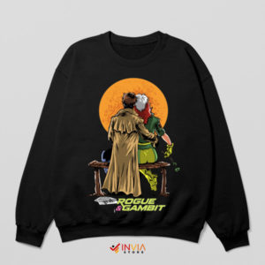 Lovebirds Rogue and Gambit Moon Black Sweatshirt