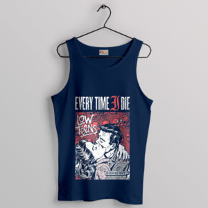 Low Teens Album Cover Comic Art Navy Tank Top