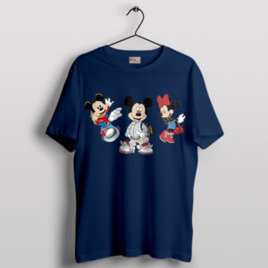 Luxury Mickey and Minnie Runaway Navy T-Shirt