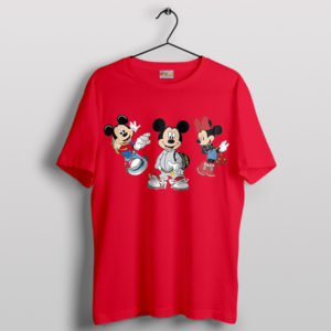 Luxury Mickey and Minnie Runaway Red T-Shirt