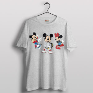 Luxury Mickey and Minnie Runaway Sport Grey T-Shirt