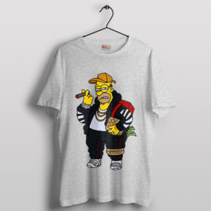 Mad Homer Donut Hypebeast Style Sport Grey T-Shirt