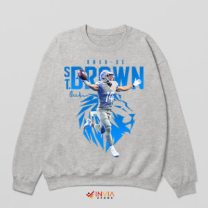 Magic with Amon-Ra St Brown Fan Art Sport Grey Sweatshirt