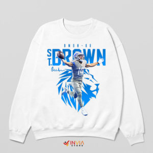 Magic with Amon-Ra St Brown Fan Art White Sweatshirt